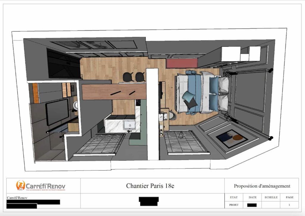 Plan 3D rénovation simart